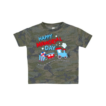 

Inktastic Happy Memorial Day Train Gift Toddler Boy or Toddler Girl T-Shirt