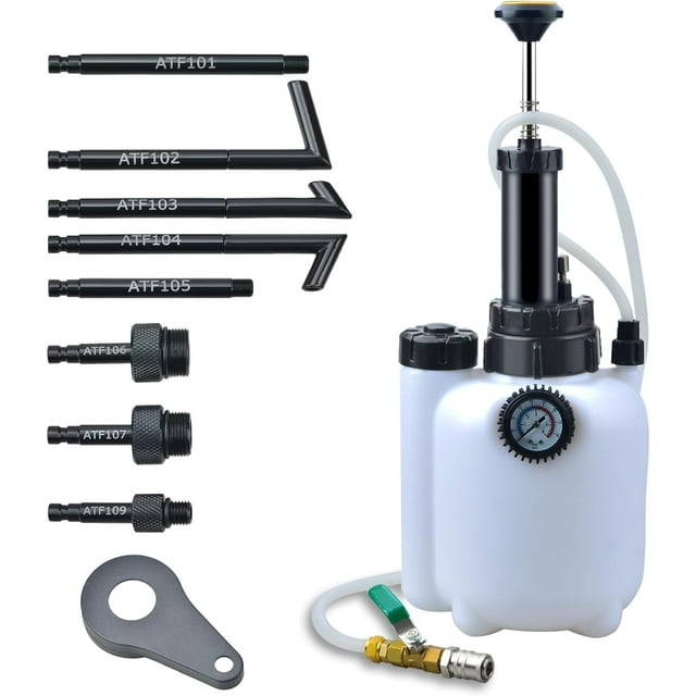 3L Manual Transmission Fluid Pump Oil Filling Filler System Fluid Transfer Pump Tool with Adapters