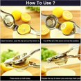 thumbnail image 5 of Stainless Steel Lemon Juicer Squeezer Hand Press Dishwasher Proof Portable Light Weight Heavy Duty Multifunctional Tool Ideal for Citrus Fruits, 5 of 5
