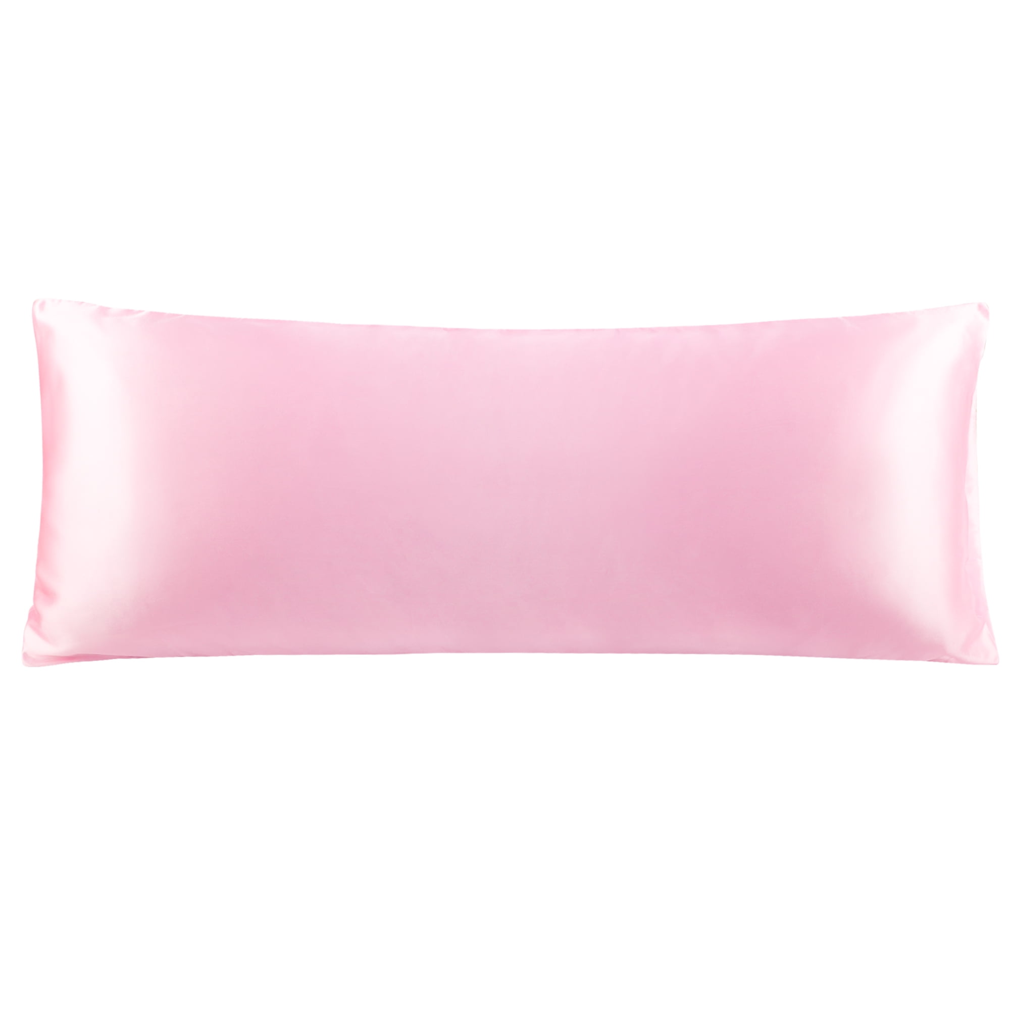 Unique Bargains Smooth Satin Body Pillow Cover Case, 20" x 54", Pink