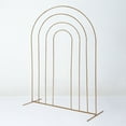 Efavormart 8ft Gold Metal Multi-Layered Round Top Chiara Backdrop Stand ...