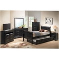 thumbnail image 3 of JERFIT Twin Size Storage Bed Frame with 2 Drawers, Black Wood Platform Bed with Headboard, Space Saving Design for Small Room, 3 of 6