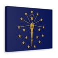 thumbnail image 2 of Indiana State Flag Canvas Vibrant Wall Art Unframed Home Decor, 2 of 13