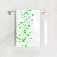 thumbnail image 2 of GZHJMY Clover for St Patricks Day Lucky Trefoil Confetti Glitter Green Irish Shamrock Leaves On White Soft Bath Towel Absorbent Hand Towels Multipurpose for Bathroom Hotel Gym and Spa 30"x15", 2 of 3