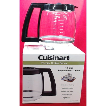 Cuisinart Replacement Glass Carafe, Black - 12-Cup GENUINE