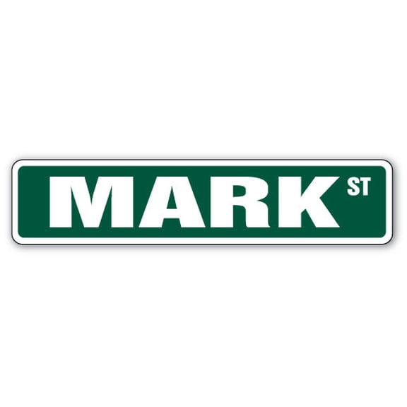 MARK Street Sign Childrens Name Room Sign | Indoor/Outdoor |  24" Wide
