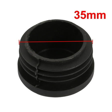10 Pcs Chair Table Leg Plastic Cap Round Tube Insert Fit 35mm Pipe Outer Dia
