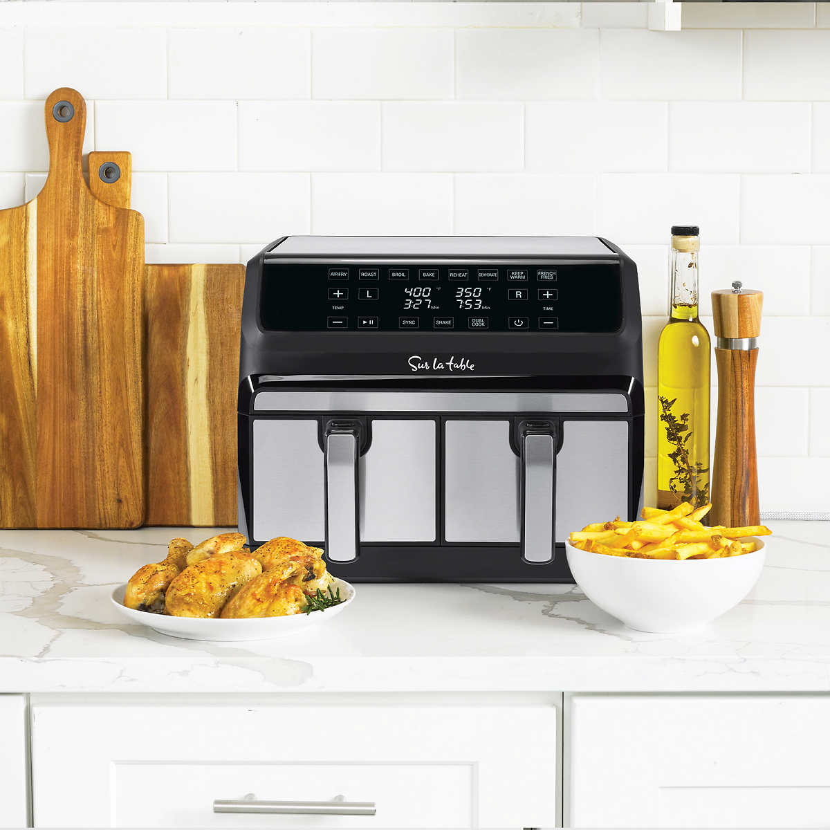 cuisinart air fryer toaster oven sur la table