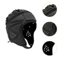 thumbnail image 6 of Dualoai Rugby Helmet Football Helmet Breathable Ultralight Headgear Rugby Cap Black, 6 of 9