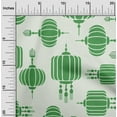 thumbnail image 2 of oneOone Cotton Cambric Green Fabric Asian Japanese Floral Lamp Fabric For Sewing Printed Craft Fabric By The Yard 56 Inch Wide, 2 of 4