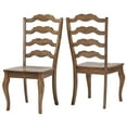 thumbnail image 6 of Weston Home Farmhouse French Ladder Back Wood Dining Chairs, Set of 2, Oak, 6 of 7