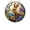 C, variant on Vibrant Easter Hanging Ornament 7.9 Inch Diameter with Pastoral Spring Scene Floral Border and Playful Rabbit, Perfect as Holiday Gift or Seasonal Accent for Home or Garden
