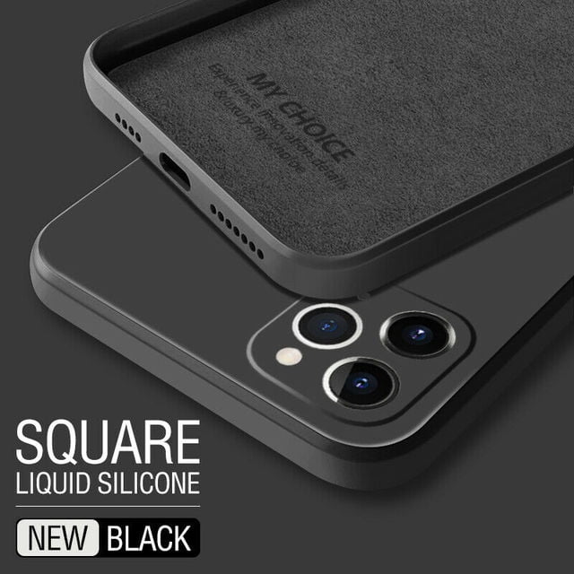Funda cuadrada de silicona líquida para Samsung Galaxy S22 Plus S22Ultra S20 S10 S9 A52 A72 A50 A70 A51 A71 Note 20 Ultra 10 Deng Xun unisex