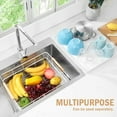 TOOLF Expandable Dish Rack, Dish Drying Rack for Kitchen with Dish