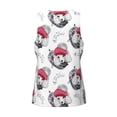 thumbnail image 5 of Xecao Cute Poodle Dog Men's Tank Top Workout Quick Dry Sleeveless Gym Jogging Muscle Shirts Summer Swim Beach Tops, 5 of 9