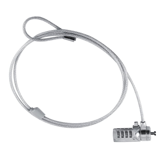 Laptop Lock Cable, Laptop Combination Cable Chain Theft Deterrent 4 Digit Password For Notebook PC