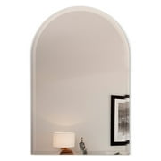 Fab Glass and Mirror Frameless Arch Beveled Wall Mirror