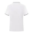 thumbnail image 4 of Awdenio Mens T-shirt Casual Button Short Sleeve Solid Turndown Pullover T-Shirt Tops Perfect for Spring Summer Workout and Casual Wear, 4 of 4