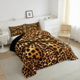 thumbnail image 3 of Castle Fairy Teenagers Cheetah Print Bowknot Full Size Comforter Sets 3-Piece,Animal Leopard Print Bedding Comforter Set,Vintage Old Fashion Lightweight Bedding Sets,Microfiber Bedroom Decor, 3 of 8
