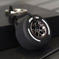 thumbnail image 1 of Llavero con forma de neumático pequeño de goma suave con personalidad y rueda de doble cara, accesorio para llavero con forma de neumático, regalo, 1 of 6