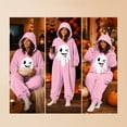 thumbnail image 6 of Matching Family Halloween, Pumpkin Jack O Hooded Costumes Adult Plush Halloween Pajama|Polar Fleece Jack-O Costume Y2k Trendy Funny Streetwear Fall Winter Warmth Jumpsuit Vacation Loungewear, XXXL, 6 of 7
