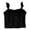 Black, variant on Razzly French Style Lace Trim Backless Tank Top For Women Stylish Apparel(Black,M)