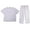 White, variant on Tropi Mens Scrub Sets - Four Pocket Medical Scrubs Uniform (V-Neck with Cargo Pant) (White, Large)
