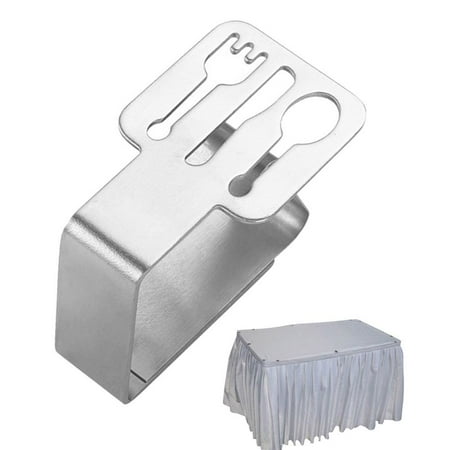 

Fovolat Stainless Steel Table Clips Heavy Duty Stainless Steel Table Clips For Table Cloth 6 Different Shape of Cutlery Butterfly Flowers Four-Leaf Clover Leaves Moon are Available. graceful