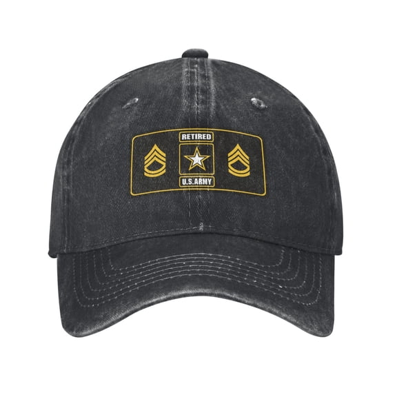 U.S. Army Sergeant First Class Adult Adjustable Classic Washed Casquette Cap Hat Baseball Cap For Man For Woman