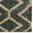 thumbnail image 4 of HAND KNOTTED SUMAK JUTE ECO-FRIENDLY AREA RUGS - 5'x8', Rectangle Shape, Green Beige Color, Geometric Pattern, High Pile, Natural Fiber, Outdoor Indoor Handmade Area Rugs for Living Room (J00018), 4 of 5