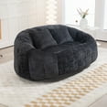 thumbnail image 4 of Giant Bean Bag Chair, Faux Fur Bean Bag Couch with Filler Large Living Room Bean Bag Chairs for Adults, Big Lazy Sofa Accent Chair Floor Chair, 4 of 9