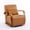 Antique brown, variant on Leumius 360° Swivel Accent Chair with Solid Wood Curved Arms,Mid-Century Modern Upholstered Single Sofa Chair for Living Room,Bedroom,Cream