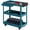 Blue, variant on Rvchic 3 Shelves Steel Utility Rolling Cart 330 Lbs Capacity, for Garage, Workshop, Warehouse & Repair Shop Black