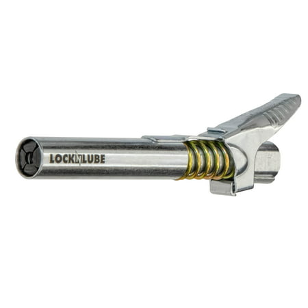 LockNLube Grease Gun Coupler XL - Extra reach for recessed grease (Best Grease Gun Coupler)