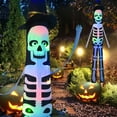 thumbnail image 4 of DFC Halloween Decorations Outdoor 1 Pcs Hanging Lighted Glowing Halloween Decorations Indoor Outside Ornaments Halloween Party Lights String For Yard Tree Garden, 4 of 6