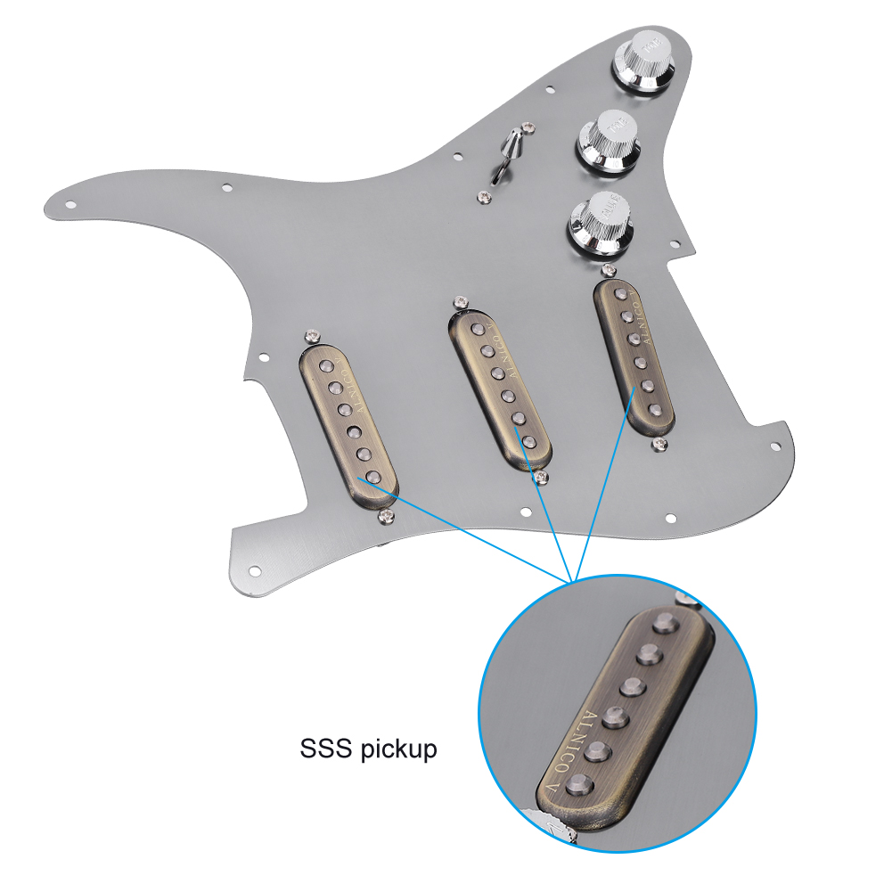 Prewired Pickguard, SSS Loaded Pickguard, Electric Guitar Decoration