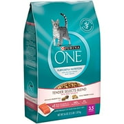 Dry Cat Food, Tender Selects Blend With Real Salmon, 3.5 Lb