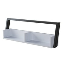 Furniture of America Vashna Floating Shelf, 50", Distressed Gray Wood