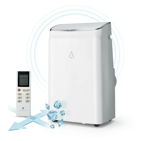 Portable Air Conditioner, 14000 BTU Quiet Portable AC Unit with Remote, 3-in-1 Cooling Dehumidifier Fan for Sunrooms, Easy Window Kit Installation for Guest Rooms & Cabins