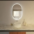 thumbnail image 5 of Arpella  Grace Oval Frameless LED Mirror with Memory Dimmer and Defogger 24 x 36 - Clear, 5 of 5
