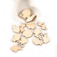 thumbnail image 3 of 200PCS Wood Cutout DIY Assorted Cartoon Wood Slice Wood Piece for Craft Making, 3 of 7