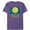 Purple, variant on Men's Dazed and Confused Cloudy Big Smiley Logo  Graphic Tee Purple X Large