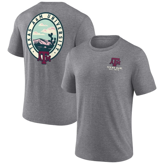 Men's Heather Gray Texas A&M Aggies Region Outdoors Tri-Blend T-Shirt