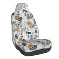 thumbnail image 1 of Wukai Winter Forest Animals Full Set Car Seat Covers with Soft Padding Universal Auto Front Seats Protector and Cushion Mat, 1 of 5