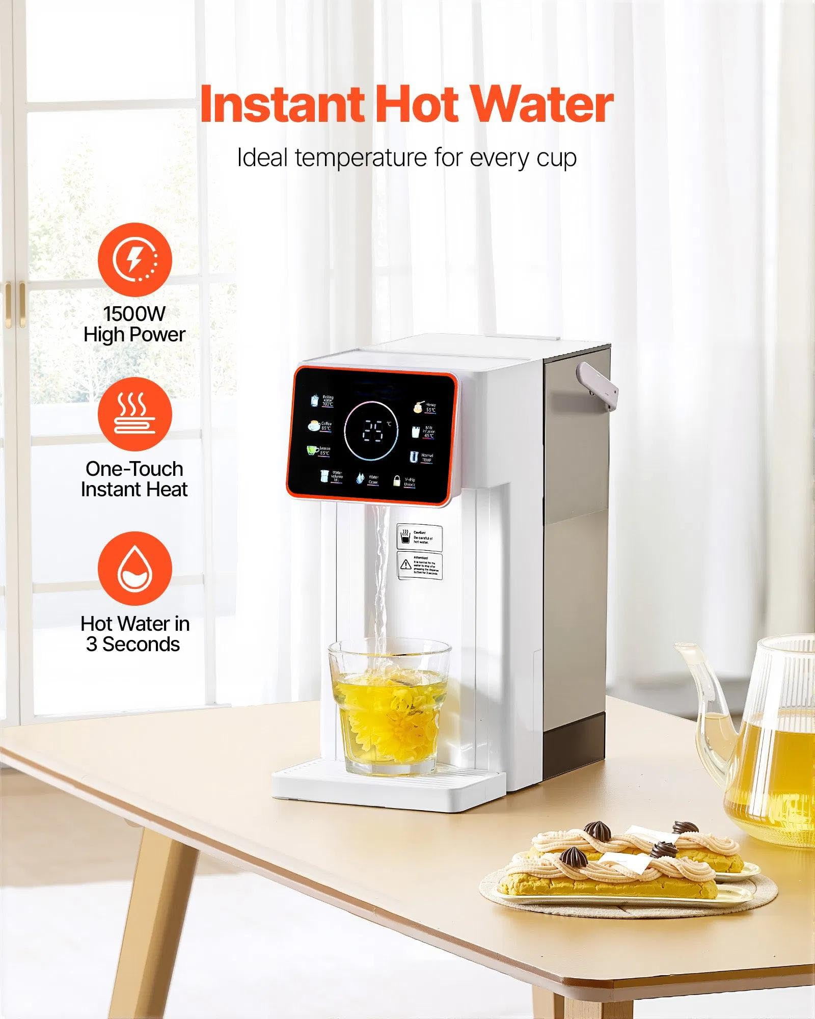 101oz Countertop Water Dispenser with 6 Temps & 7 Volumes
