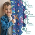 thumbnail image 3 of Blackout Kids Curtains,DarkBlue Cartoon Dinosaurs Planets Pattern Childrens Insulated Curtains Set Of 2,Bedroom Essentials,Toddler Room Decor 42"x54", 3 of 5