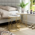 thumbnail image 2 of Furniture of America Vereira Metal 2-Piece Nesting Table, 2 of 4