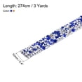 thumbnail image 2 of Unique Bargains 1 Set Resin Rhinestones Trim Silver Base Champagne + Silver Base Deep Blue Diamond Ribbons Rhinestone for DIY Crafts, 2 of 5