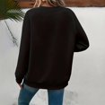 thumbnail image 4 of Women's Fashionable Casual Long Sleeve Printed Pullover Sweatshirt Blessed Design Comfort Top for Women Loose Fit Streetwear,Black,S, 4 of 5