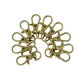 thumbnail image 2 of 10 Piezas de Bronce Giratorio Broches de Langosta Clips Ganchos a para Bolsa de Llavero, 2 of 6